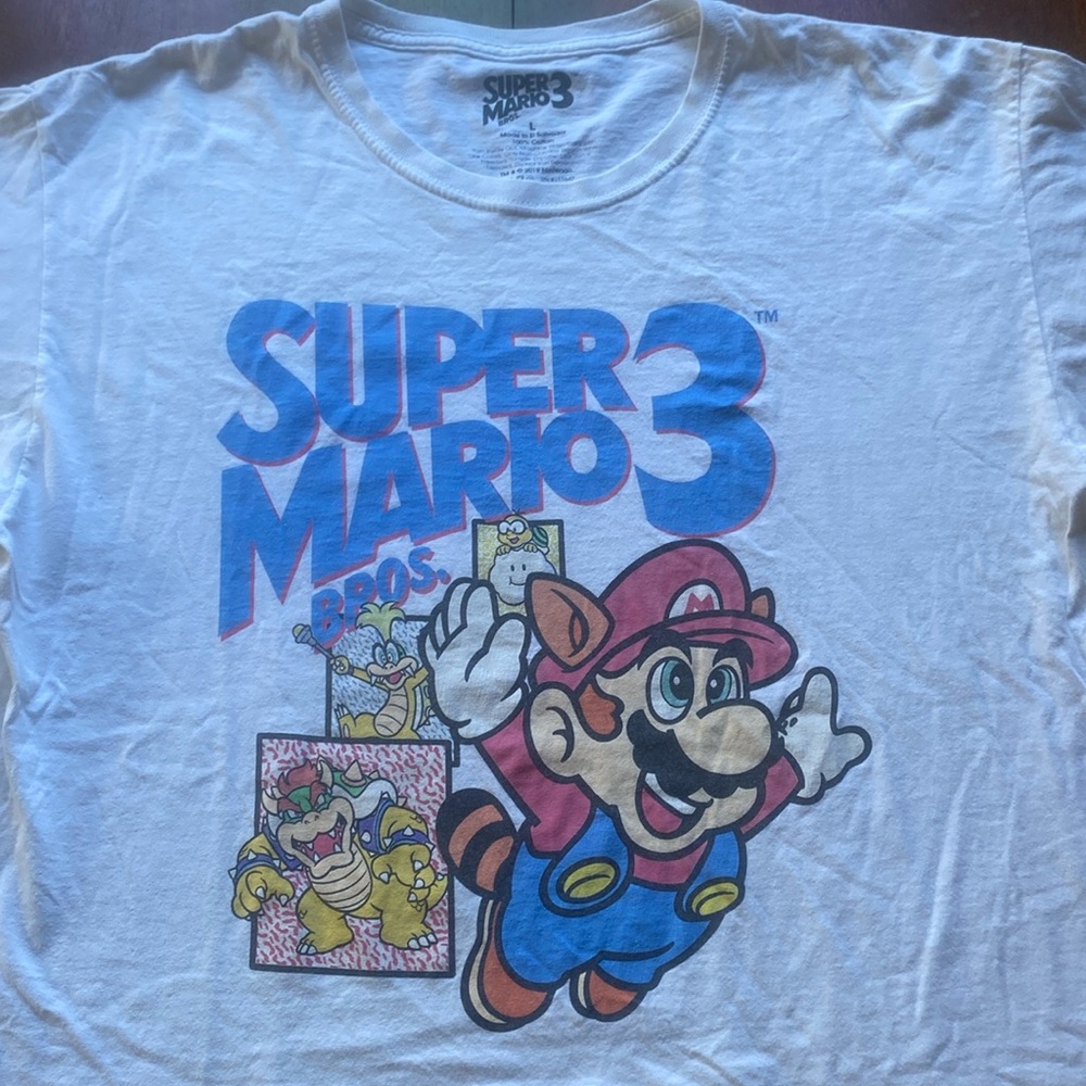 Vintage Super Mario 3 T-Shirt size L